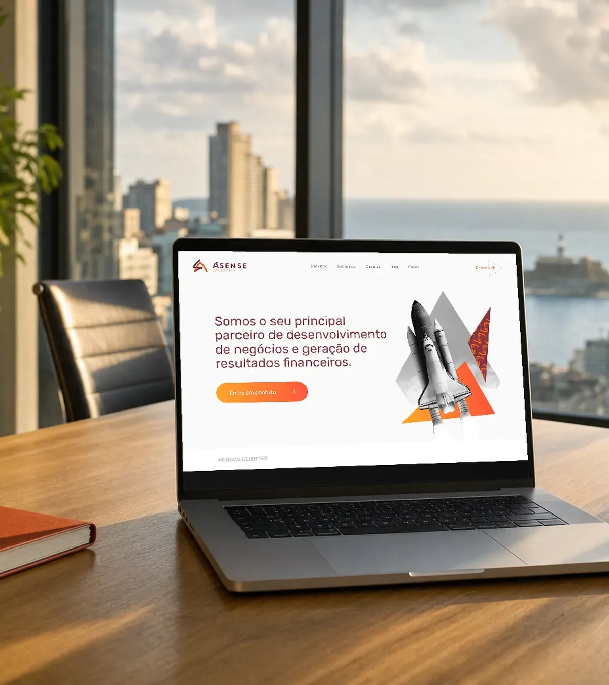 Site da Ásense criado pela Criafe