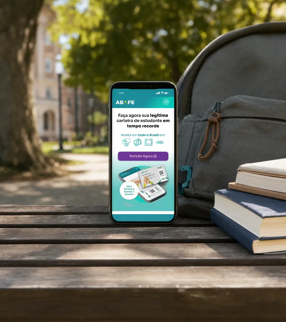 Site da Carteira de Estudante Brasil criado pela Criafe