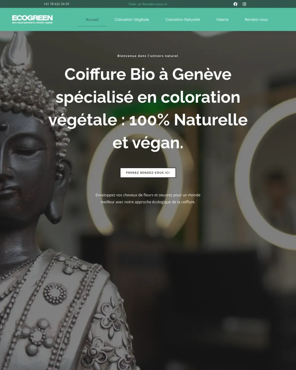 Site EcoGreen Coiffure