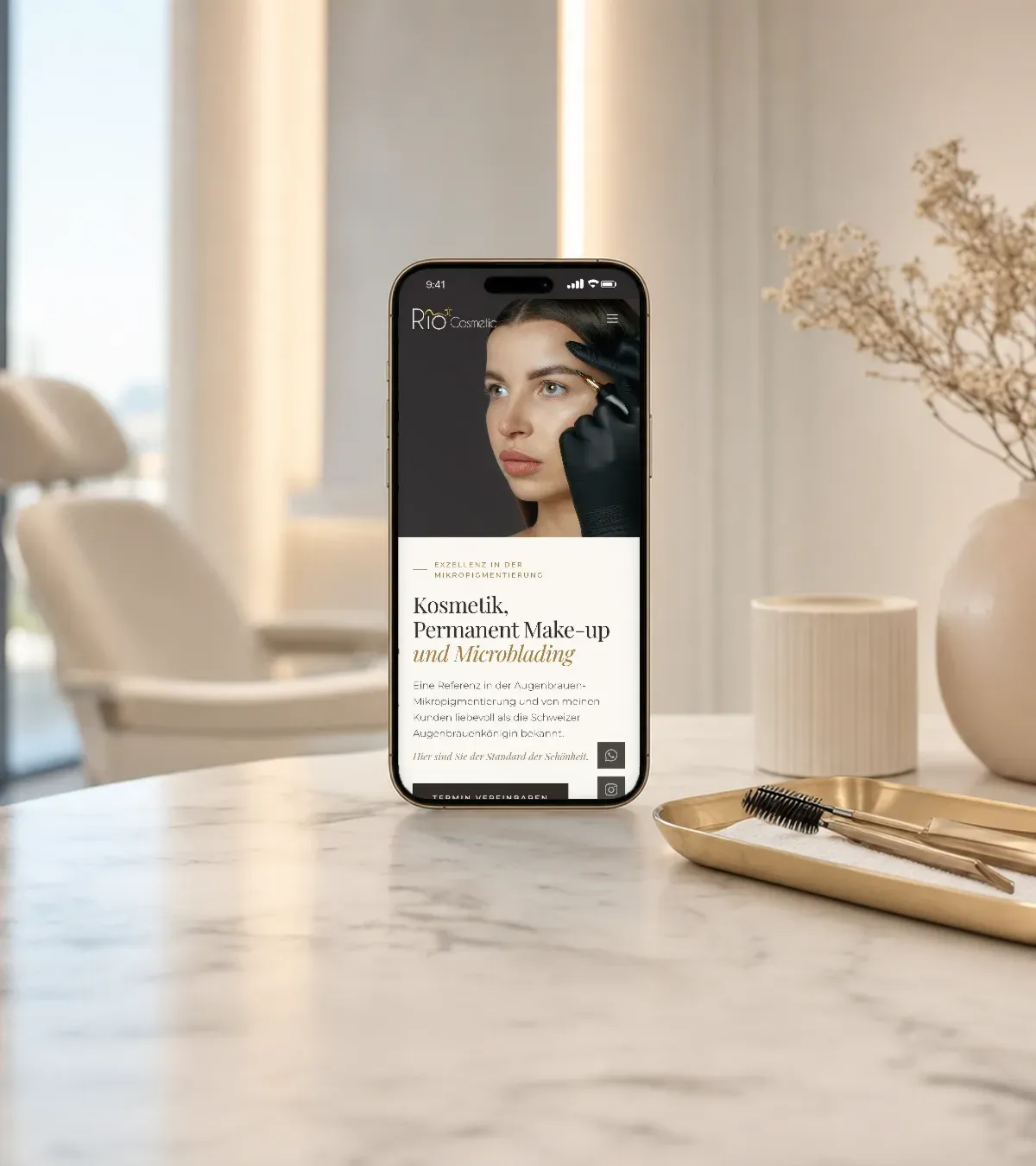 Site da Rio Cosmetic criado pela Criafe