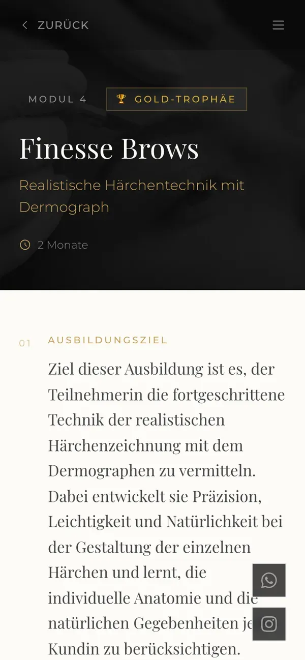 A.M Schulung: Cada módulo vira uma conquista
