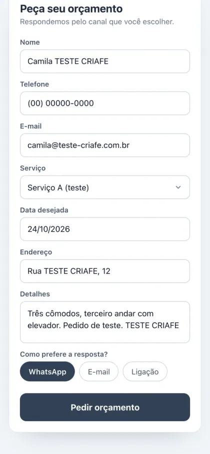 Empresa de serviços: Tudo para responder, sem perguntar de novo