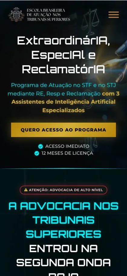 Escola Brasileira ATS: Produto novo, página nova, no mesmo padrão