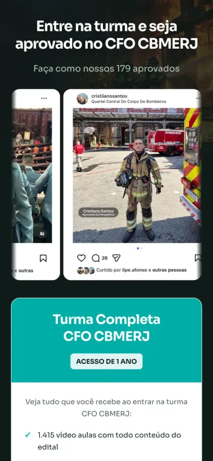 Curso Perspectiva: Cada matrícula volta com a visita que a trouxe