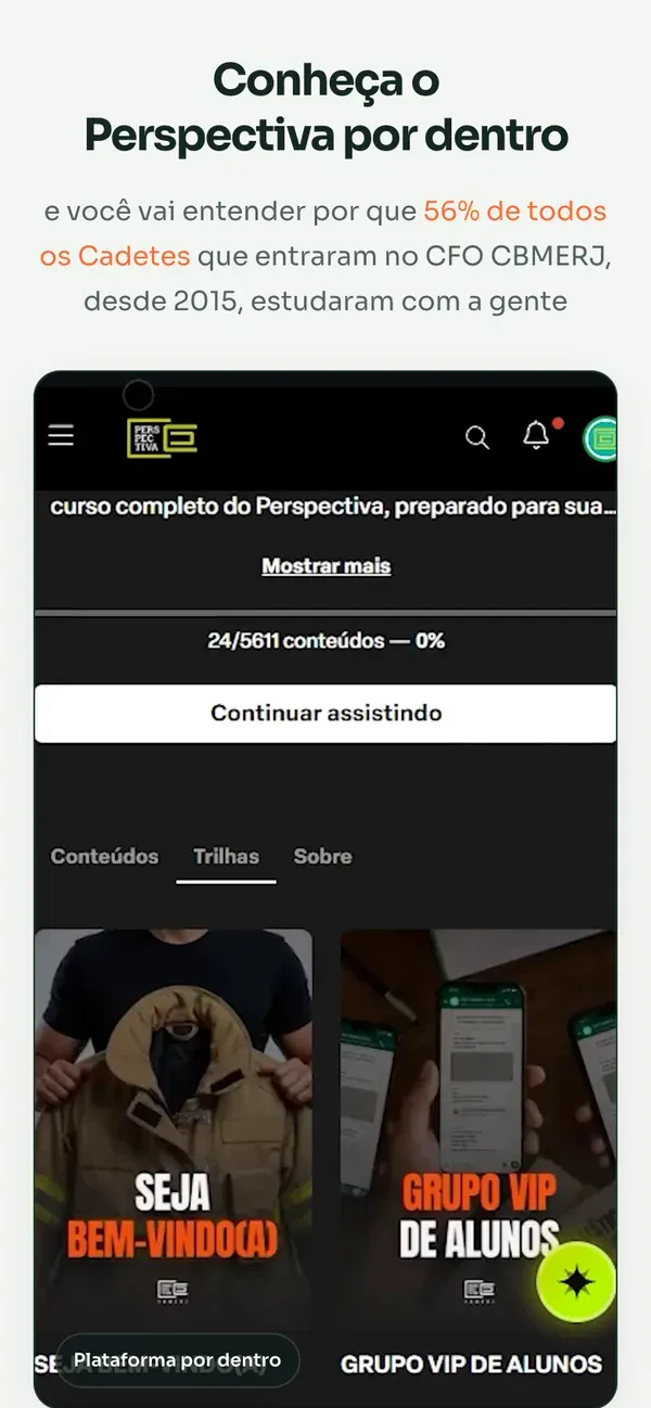 Curso Perspectiva: Feita para o celular de quem clica no anúncio