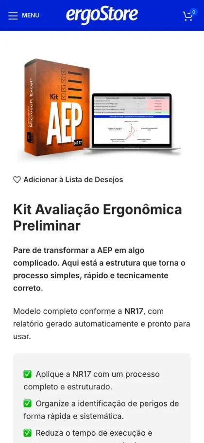 ergoStore: Do kit ao curso, a compra conferida a cada rodada