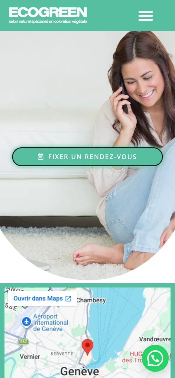EcoGreen Coiffure: Do anúncio ao horário marcado