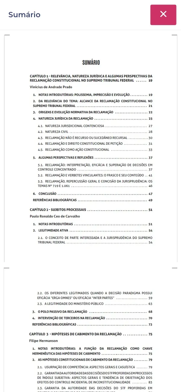 Editora Sobredireito: O sumário abre na hora, antes da compra
