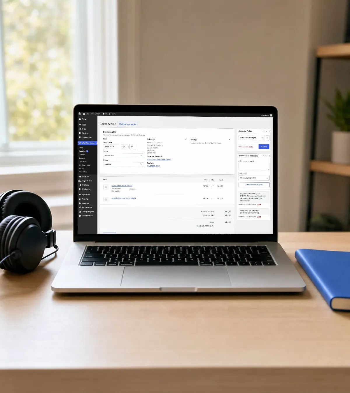 Site da Integração WooCommerce e TheMembers criado pela Criafe